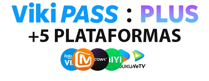 Viki Plus + 5 Plataformas Vitalício